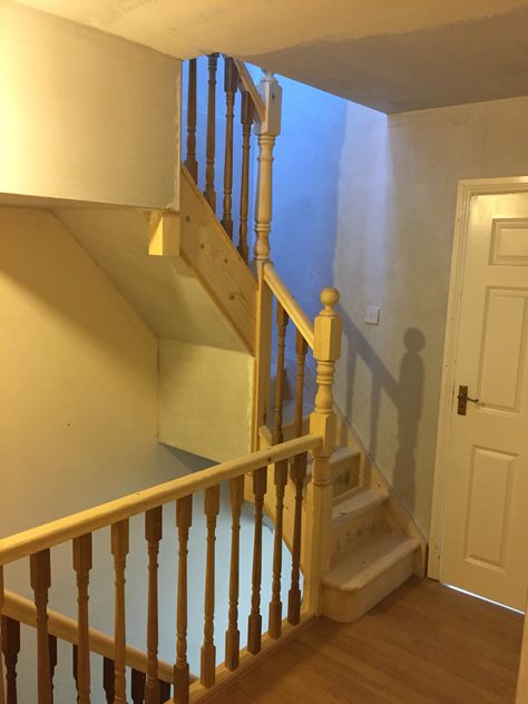 Attic conversion in tyrrelstown Loft Conversion Stairs, Attic Conversions, Loft Conversion Bedroom, Dark Wood Bedroom, Attic Office, Office Diy, Attic Renovation Ideas, Attic Loft, Loft Stairs