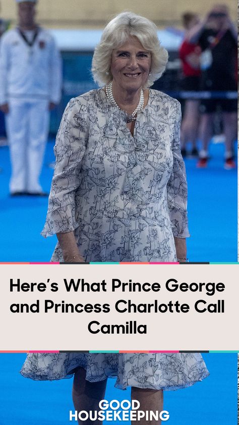 What Do Prince George and Princess Charlotte Call Camilla, Duchess of Cornwall? - It's not "Grandma." Find out more at GoodHousekeeping,com #RoyalBaby #RoyalFamily #PrinceGeorge #PrinceCharlotte #KateMiddleton Prince Charlotte, Princess George, Call Grandma, Celebrity Inspired Dresses, Grandma Names, Camilla Duchess Of Cornwall, Cute Easy Doodles, Camilla Parker Bowles, Prince Charles And Camilla