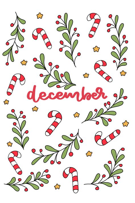 December Calendar Aesthetic, December Calendar Doodles, December Drawings Ideas, December Clipart, December Monthly Spread, December Month, December Journaling, December Writing Fonts, December Monthly Planner