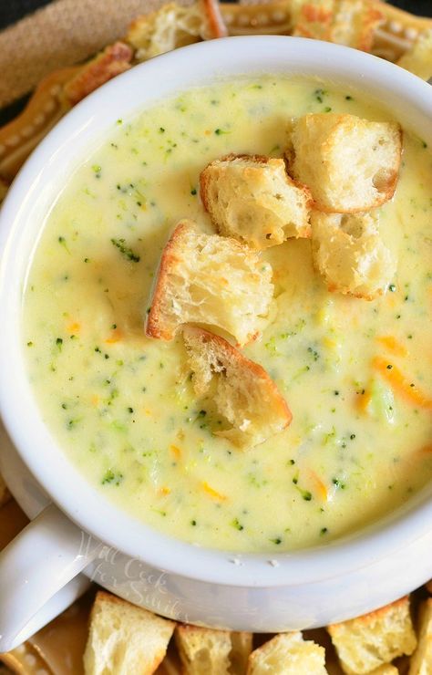 Asiago Broccoli Cheese Soup | from willcookforsmiles.com Recipes With Cheese Wiz, Broccoli Cheese Soup With Almond Milk, Broccoli Cheddar Soup Aesthetic, Beer Cheese And Broccoli Soup, Asiago Broccoli Cheese Soup, Healthy Brocolli Cheddar Soup, Broccoli Cheese Soup, Asiago, Broccoli And Cheese