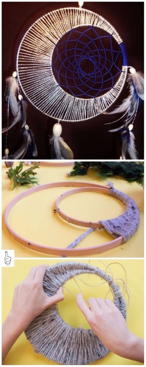 Make A Dream Catcher, Dreamcatcher Diy, Diy Dream Catcher, Atrapasueños Diy, Diy Dream Catcher Tutorial, Dream Catcher Tutorial, Dream Catcher Patterns, Macrame Dream Catcher, Dream Catcher Craft