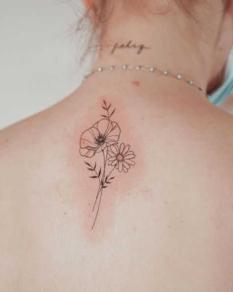 Lotus And Daisy Tattoo, Daisy Tattoo, Lotus Flower Tattoo, Flower Tattoo, Lotus, Daisy, Tattoos, Instagram Photo, Instagram