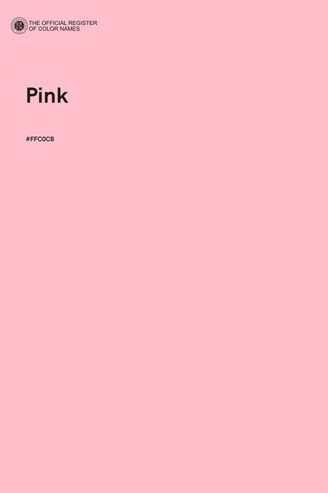 Pink - Color Name of Hex #FFC0CB