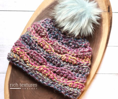 (5) Rich Textures Crochet (@RichTexturesC) / Twitter Crochet Headwear, Beanie Crochet Pattern, Easy Crochet Hat, Crochet Hat For Women, Half Double Crochet Stitch, Yarn Hats, Crochet Knit Hat, Bonnet Crochet, Beanie Crochet