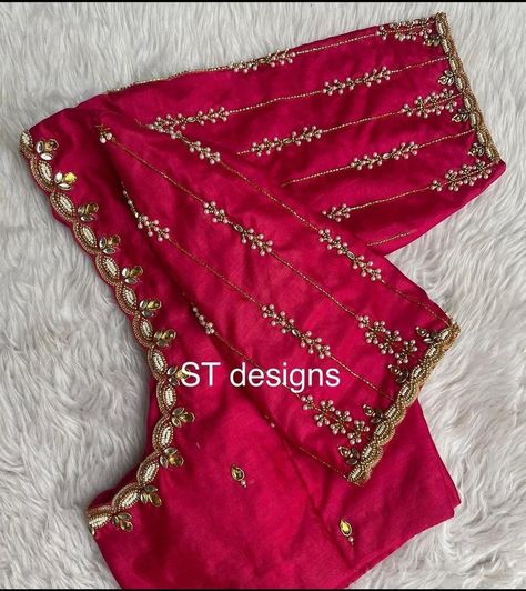 Latest Fashion Blouse Designs, Marriage Dresses, Basic Blouse Designs, Latest Blouse Neck Designs, Dress Designs For Stitching, Pink Blouse Designs, Work Blouse Designs, Latest Bridal Blouse Designs, Maggam Work Blouse