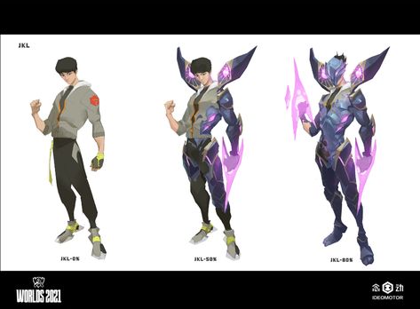 ArtStation - JackeyLove Character design of Worlds 2021 - League of Legends, IDEOMOTOR 念动 Got Characters, League Of Legends Characters, Concept Art Character, Lol League Of Legends, Video Game Characters, Superhero Art, Character Drawing, Game Character, Character Concept