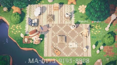 Picnic Blanket Pattern, Motif Acnl, Acnh Cottagecore, Acnh Paths, Ac Codes, Acnh Patterns, Animal Crossing 3ds, Ac New Leaf, Acnh Custom Designs