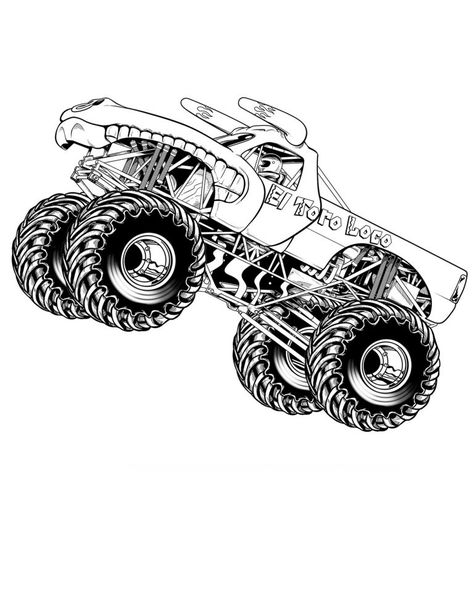 Monster Truck Coloring Page Trucks Coloring Pages, Monster Truck Drawing, Monster Truck Coloring Pages, Monster Pictures, Monster Coloring Pages, Monster Truck Party, Monster Trucks Birthday Party, Monster Truck Birthday, Truck Coloring Pages