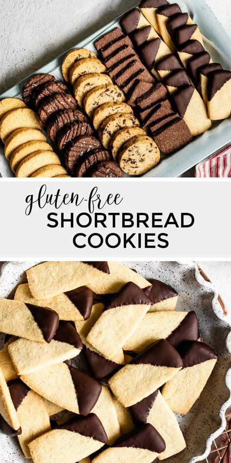 Slice And Bake Gluten Free Cookies, Gluten Free Whipped Shortbread Cookies, Gluten Free Butter Cookies, Gfdf Recipes, Gluten Free Shortbread Cookies, Recipe Development, Paleo Menu, Gluten Free Shortbread, Mat Inspiration