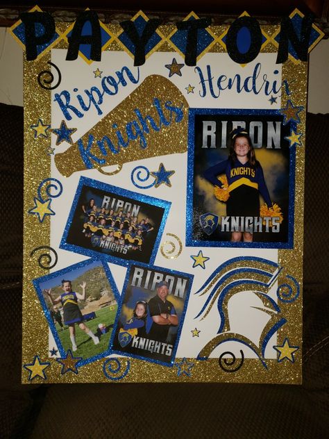 Senior Posters Cheerleading, Cheer Posters Ideas Signs Homecoming, Cheerleader Poster Ideas Diy, Cheerleader Poster Board Ideas, Poster Ideas For Cheerleaders, Cheerleader Homecoming Poster, Cheer Posters For Cheerleaders, Cheerleader Posters Ideas Signs, 8th Grade Cheer Poster Ideas