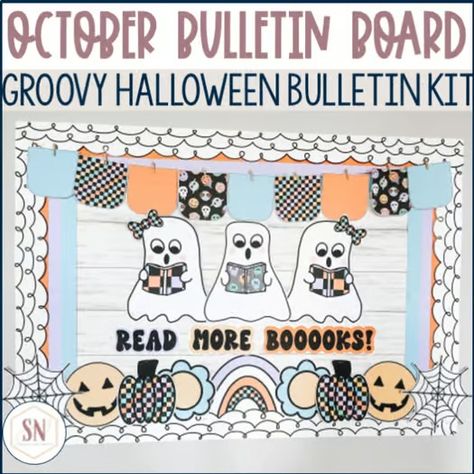 Bulletin boards for october | TPT Halloween Bulletin Board Ideas, Board Ideas For School, Bulletin Board Ideas For School, October Bulletin Board, Book Bulletin Board, Seasonal Bulletin Boards, October Bulletin Boards, Inspirational Classroom Posters, Elementary Bulletin Boards