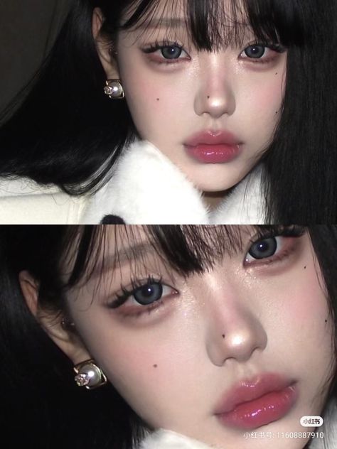 Cold Makeup, Grwm Aesthetic, Douyin Makeup, Makeup Tut, Women Aesthetic, Cute Makeup Looks, Woman Style, Aesthetic Beauty, Powder Puff