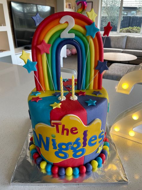 wiggles birthday cake for my daughter’s 2nd birthday Wiggles Cake, Wiggles Birthday, The Wiggles, For My Daughter, 2nd Birthday Parties, 2nd Birthday, My Daughter, To My Daughter, 1st Birthday