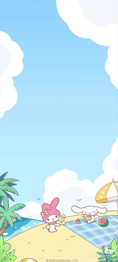 Rio Background, Sanrio Summer, Sanrio Wallpaper, Summer Backgrounds, Summer Wallpaper, Sanrio Characters, Home Wallpaper, Cool Wallpaper, Phone Wallpaper