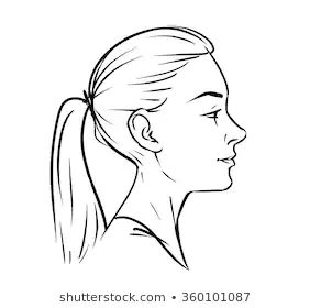 Woman Face Side View Images, Stock Photos & Vectors | Shutterstock Woman Face Side View, 2 Faced Drawing, Face Side View Drawing, Face Side View, Side Face Drawing, Side View Of Face, Side View Drawing, Skull Sketch, Harley Quinn Drawing