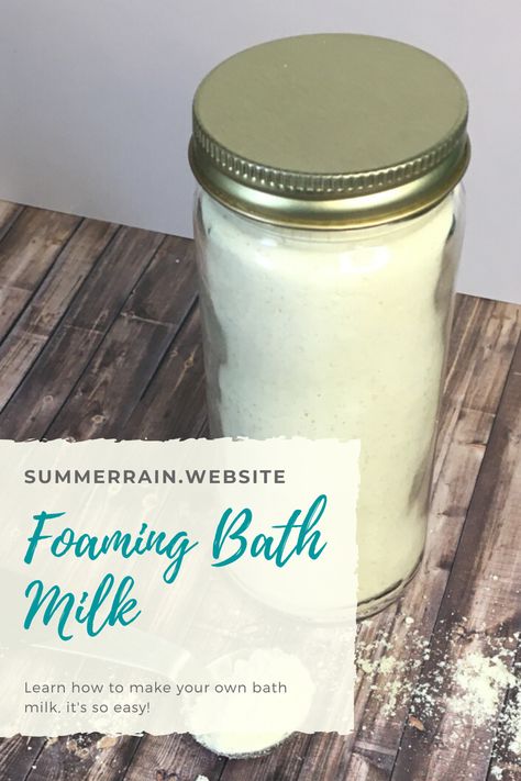 Foaming Bath Powder Recipe, Goat Milk Bath Soak Recipe, How To Make Milk Bath, Diy Bath Milk, Homemade Bubble Bath Recipe, Milk Bath Diy Recipes, Milk Bath Recipe Diy, Bath Milk Recipe, Milk Bath Recipes