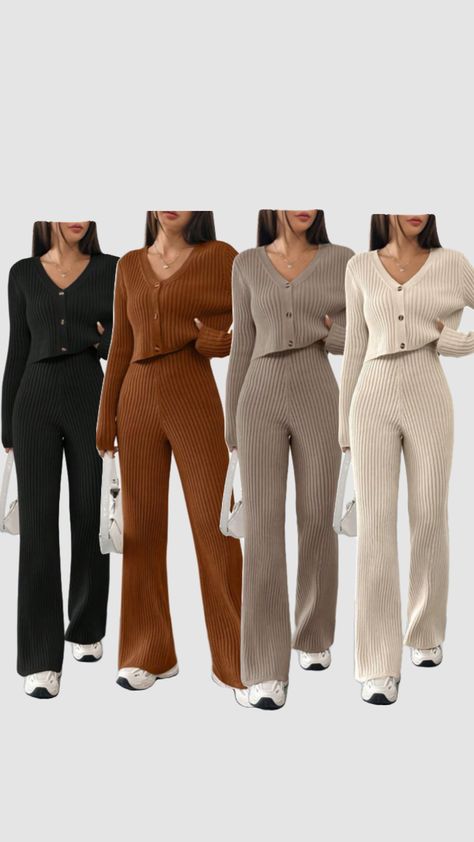 Cute & cozy errand outfit Cozy Winter Loungewear Jumpsuits And Rompers, Cozy Fitted Winter Sets, Kendall Jenner Cozy Outfits, Cozy Fit Winter Cardigan, Trendy Cozy Fit Winter Cardigan, Errand Outfit, Errands Outfit, Winter 2024, Quick Saves