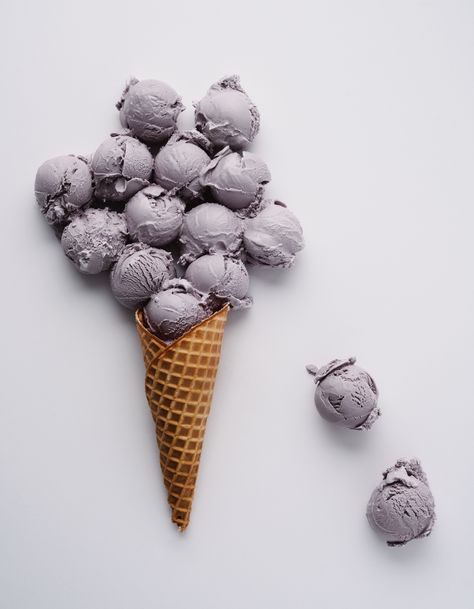 Lavender Honey Ice Cream Recipe, Honey Lavender Ice Cream, How To Make Sorbet, Lavender Honey Ice Cream, Salt And Straw, Ice Cream Salt, Honey Ice Cream, Lavender Ice Cream, Purple Food Coloring