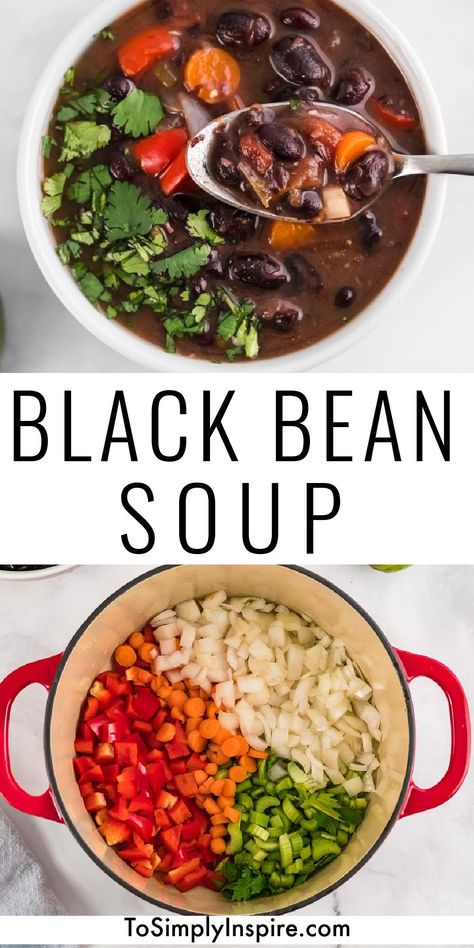 Vegetable Black Bean Soup, Black Bean Soup Dry Beans, Black Bean Soup Recipe Using Canned Beans, Pioneer Woman Black Bean Soup, Ww Black Bean Soup, Black Bean Soup From Dry Beans, Raw Black Bean Recipes, Gluten Free Black Bean Soup, Brazilian Black Bean Soup