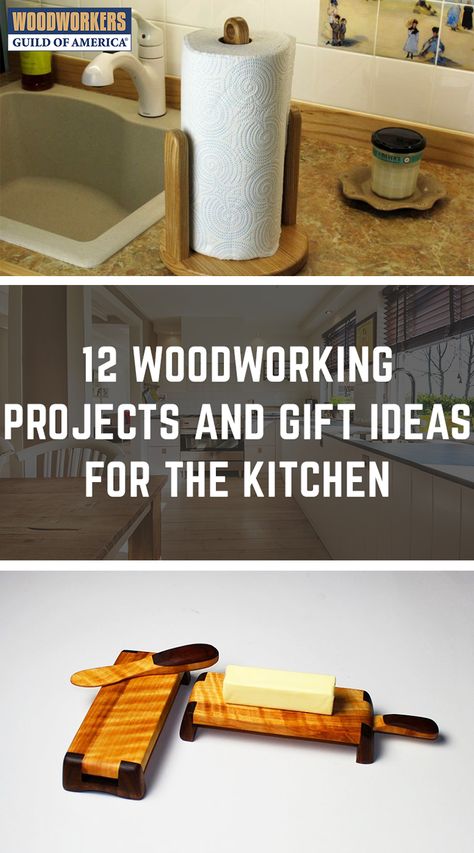 Much like wood shops, kitchens are full of tools and utensils. Why not customize some of them? You can build lots of useful items for your kitchen right in your own shop! These projects are great ideas for gifts too, who doesn’t like to receive something handmade? Repurposed Wood Projects, Woodworking Projects Gifts, Advanced Woodworking Plans, Wood Crafting Tools, Woodworking Books, Small Woodworking Projects, Woodworking Projects That Sell, Wood Working Gifts, Wood Turning Projects