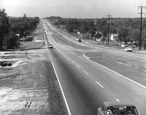 Florida Memory - Four lane Road 60 near Brandon - Hillsborough County, Florida Florida Nostalgia, Brandon Florida, Busch Gardens Tampa, Florida Life, Shortcut Keys, Olden Days, Busch Gardens, State Of Florida, Old Florida