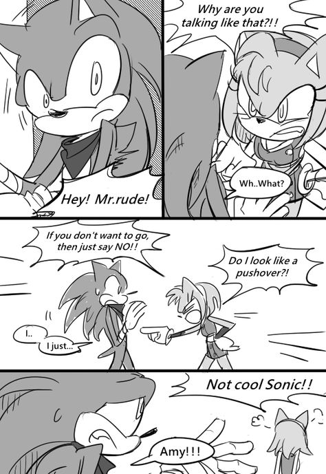 Dang — I’m wondering If sonic admit he is crush on amy,... Boom Sonamy, Sonic Boom Amy, Sonic Bases, Sonic Pics, Comic Boom, Sonamy Comic, Sonic Fanart, Shadow And Amy, Sonic Heroes