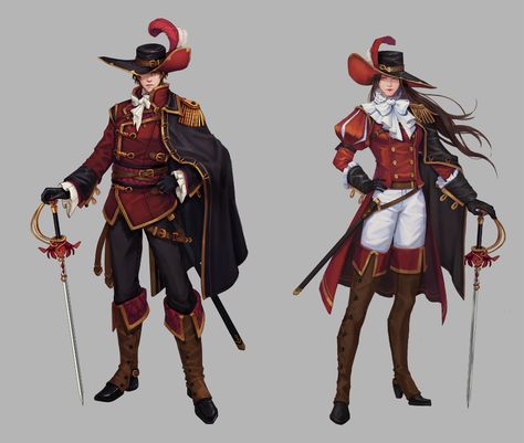 ArtStation - Rapier, insoo kim Ring Master Character Art, Dnd Duelist, Swashbuckler Character Art, Duelist Dnd, Aristocrat Character Design, Musketeer Character Design, Duelist Character Art, Musketeer Art, Cartoon Disney