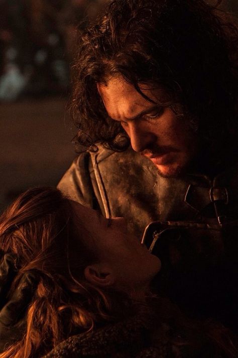 Jon Snow and Ygritte Rose Leslie, Kit Harington, Jon Snow, Game Of Thrones, A Man, Hair