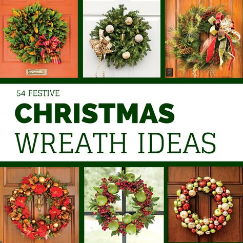 The decorating isn't complete until you have a little Christmas cheer hanging from your front door! Christmas Wreath Ideas, Southern Living Christmas, Southern Christmas, Christmas Preparation, Festive Wreath, Classic Southern, Windows Doors, Christmas Display, Wreath Ideas