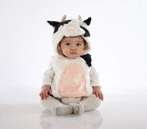 Pottery Barn Kids Baby Cow Costume #affiliatelink Baby Cow Costume, Baby Lamb Costume, Cow Halloween Costume, Piglet Costume, Lamb Costume, Cow Costume, Baby Costume, Baby Lamb, Baby Cow