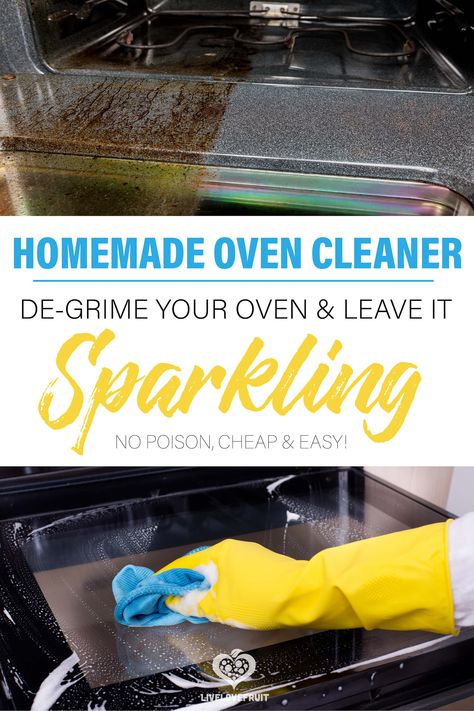 Commercial oven cleaners contain some of the most dangerous toxins that you can find. This recipe is the safer solution. (And it works!) #homemadeovencleaner #ovencleaner #oven #cleaner #DIY #homemade #oven #stove #stovecleaner #ovencleanerdiy #ovencleanerdiybest #ovencleanerhomemade #ovencleanerdiybakingsoda #homemadeovencleanerrecipe Over Cleaner Diy, Natural Ways To Clean Oven, Non Toxic Oven Cleaner, Heavy Duty Oven Cleaner Diy, Oven Cleaners Homemade, Home Made Oven Cleaner, Home Made Oven Cleaner Recipe, Stove Cleaner Diy, Homemade Oven Cleaner Recipe