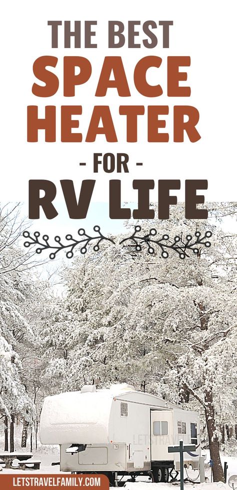 Rv Heater Ideas, Winter Rv Living, Camper Living Hacks, Camper Living Full Time, Time Organization, Rv Boondocking, Portable Electric Fireplace, Portable Propane Heater, Space Heater Fireplace