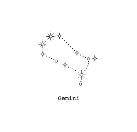 Gemini Star Constellation, Star Constellation Tattoo, Tattoo Nightmares, Gemini Star Sign, Gemini Star, Gemini Constellation, Star Tattoo Designs, Gemini Tattoo, Hand Tats