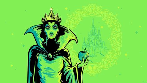 New Disney Fall and Halloween Wallpapers for 2024 - Disney Parks Blog Disney Villain Wallpaper, Evil Queen Wallpaper, Green Aesthetic Background, Halloween Time At Disneyland, Disney Fall, Disney World Halloween, Disney Tokyo, Disney Character Drawing, Pumpkin Wallpaper