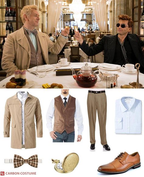 Aziraphale Costume, Aziraphale Outfit, Good Omens Aziraphale, Couple Cosplay, A Simple Life, Book Week Costume, Angel Outfit, The Apocalypse, Costume Diy