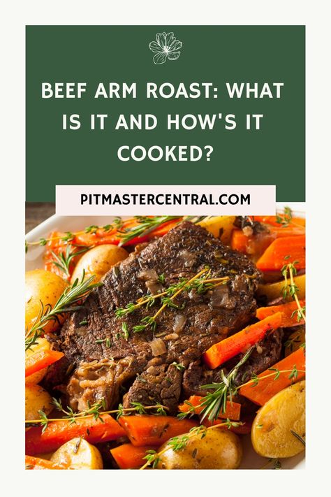 Learn to cook a beef arm roast with this simple guide. Find out what it is and how to prepare it for a delicious meal at home. #beef #roast #cookingtips #homemade #recipes Arm Roast Recipes Oven, Beef Arm Roast Recipe, Arm Roast Recipes, Beef Arm Roast, Beef Shoulder Roast, Arm Roast, Blade Roast, Crockpot Roast Recipes, Roast Steak