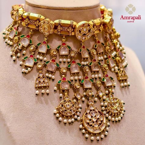 Antique Rajputi Jewellery, Rajputi Jewellery Choker, Royal Rajput Jewellery, Rajputi Jewellery Royal Set, Aad Designs Rajputi, Kundan Gold Jewellery, Mugal Jewellery, Rajasthani Jewellery, Amrapali Jewels