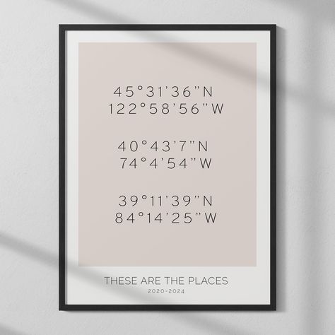 Coordinates gift