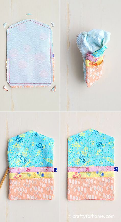 Card Wallet Sewing Tutorial | Crafty For Home Fabric Wallet Diy, Simple Wallet Sewing Pattern, Card Holder Sewing, Credit Card Wallet Pattern, Card Wallet Pattern, Xmas Market, Wallet Sewing Pattern, Sew Wallet, Wallet Keychain