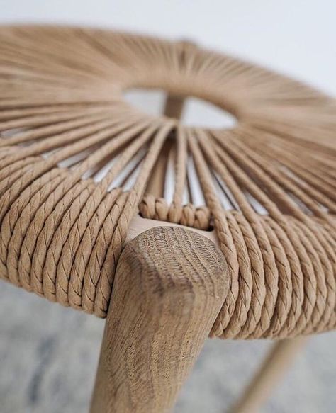 Woven Furniture Design, Bamboo Roof, Danish Cord, Woven Chair, Woven Furniture, Close Up Photo, Barbie Diy, Diy Kitchen Cabinets, Weaving Projects