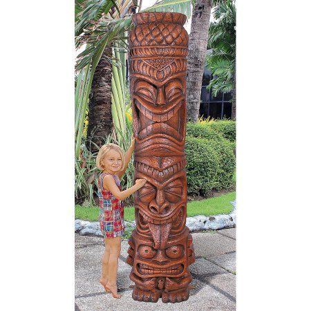 Tiki Hawaii, Tiki Head, Tiki Statues, Tiki Decor, Tiki Totem, Grass Skirt, Tiki Art, Totem Poles, Hand Gestures