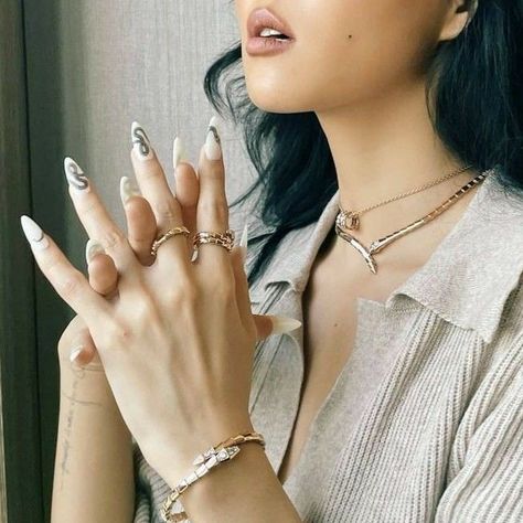 Mamamoo Hwasa Nails Mamamoo, Mamamoo Nails, Hwasa Nails, Idol Nails, Kpop Nails, Hwasa Mamamoo, Goth Nails, Nails Inspo, Girly Things