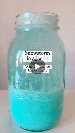 Snowstorm in a Jar - Winter STEM Activity | BLIZZARD IN A JAR ❄️🌨☃️ This is such a cool winter themed STEM activity for elementary aged kids (but I had a lot of fun with it too!) And you can make... | By The Soccer Mom Blog - Positive Inspiration for Moms Blizzard Activities For Kids, Snow Stem Activities, Winter Stem Activities Elementary, Snowstorm In A Jar, Winter Stem Activities For Kids, Winter Science Projects, Preschool Seasons, Winter Stem Activities, Winter Stem