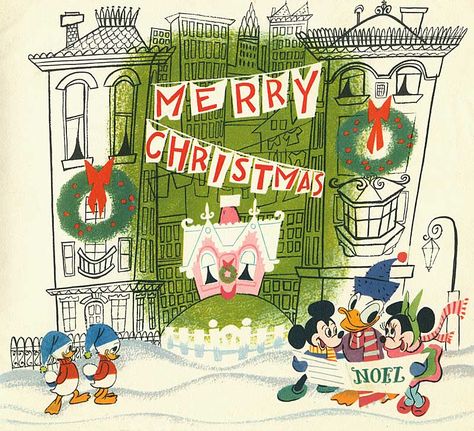 50s Disney Xmas Cards Old Disney Christmas, Disney Christmas Cards, Vintage Disney Christmas, Disney Merry Christmas, Vintage Holiday Cards, Disney Cards, Retro Disney, Christmas Disney, Disney Vintage