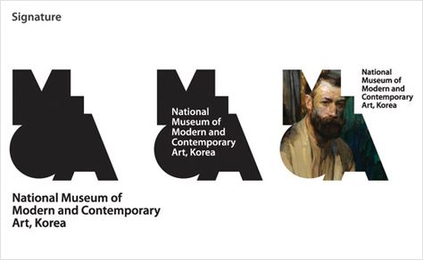 Korea Logo, Museum Identity, Museum Branding, Contemporary Art Design, Museum Logo, National Art Museum, Art Galleries Design, Modern And Contemporary Art, Branding Identity