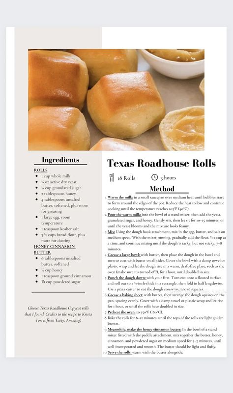 Dinner Rolls Texas Roadhouse, Road House Rolls, Texas Road House Rolls, Texas Roadhouse Butter Recipe, Texas Roadhouse Rolls Recipe, Apartment Recipes, Roadhouse Rolls, Texas Roadhouse Rolls, Homemade Foods