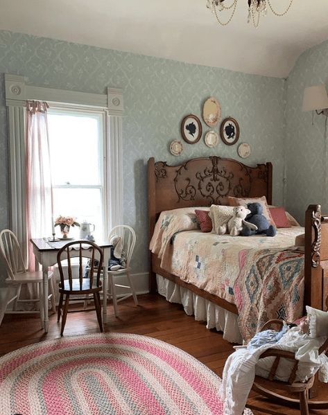 Bryarton Farm, Farmhouse Restoration, Georgian Interiors, Bedroom Ideas Aesthetic, Casa Vintage, Cottage Bedroom, Cottage Interiors, Style Cottage, Country Bedroom