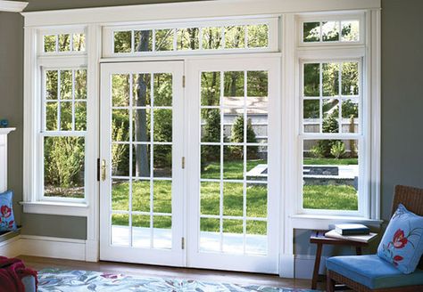 JELD-WEN Classic Wood Swinging Patio Door | JELD-WEN Canada | Flickr French Doors With Transom, French Door Interior, Exterior French Doors, Pintu Interior, French Window, French Doors Exterior, French Doors Patio, Windows Exterior, French Doors Interior