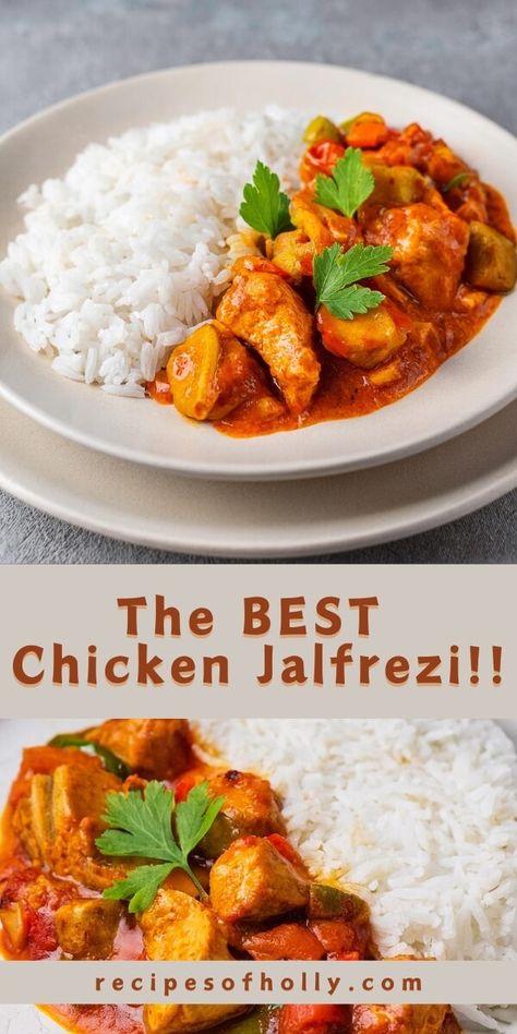 Chicken Jalfrezi - Holly Recipes Jalfrezi Chicken, Chicken Jalfrezi Recipe, Chicken Jalfrezi, Steamed White Rice, Lime Bars, Chilled Desserts, Chicken Pieces, Chipotle Chicken, Thai Chicken