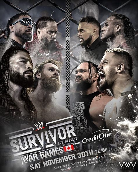 Wwe Posters, Og Bloodline, Tama Tonga, Jimmy Uso, Wwe Survivor Series, Wwe Funny, Barnes Marvel, Bucky Barnes Marvel, Survivor Series